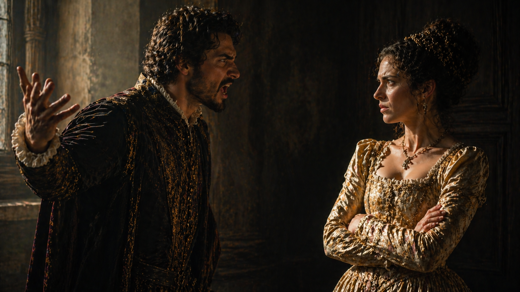 Controversial gender dynamics scene from Taming of the Shrew interpretation