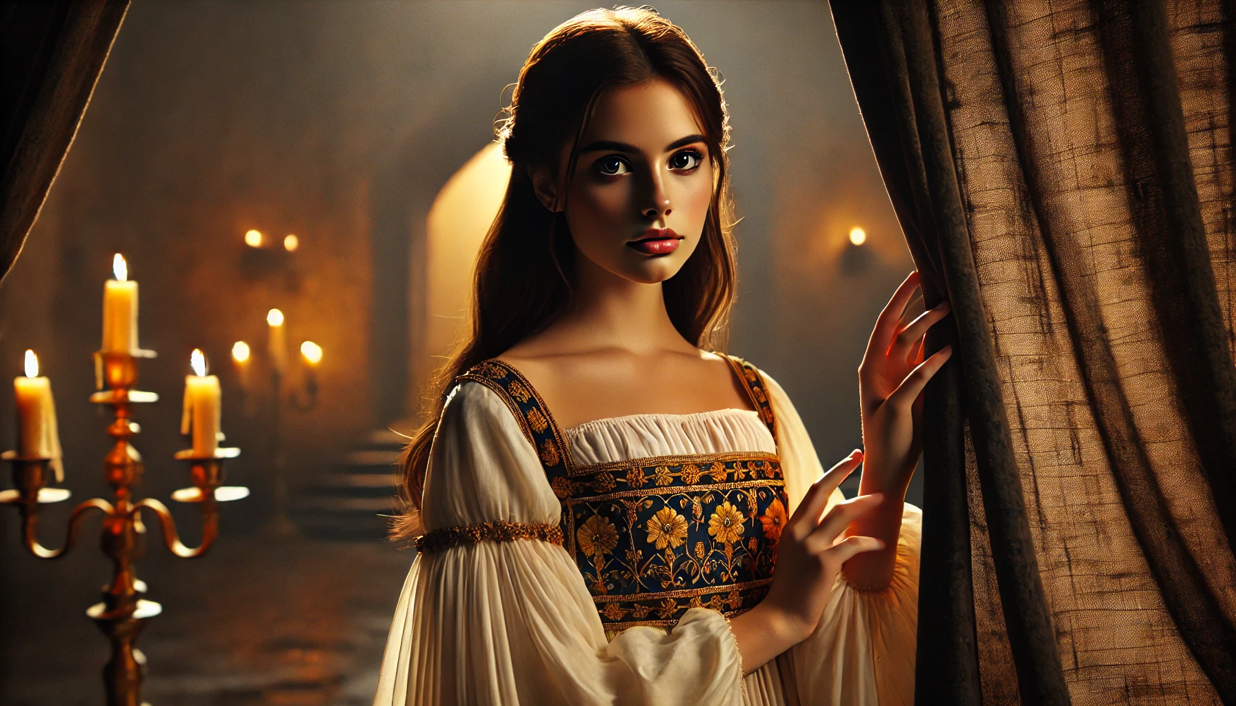 Irène Jacob as Desdemona in a tender moment from Oliver Parker’s Othello 1995 Shakespeare adaptation