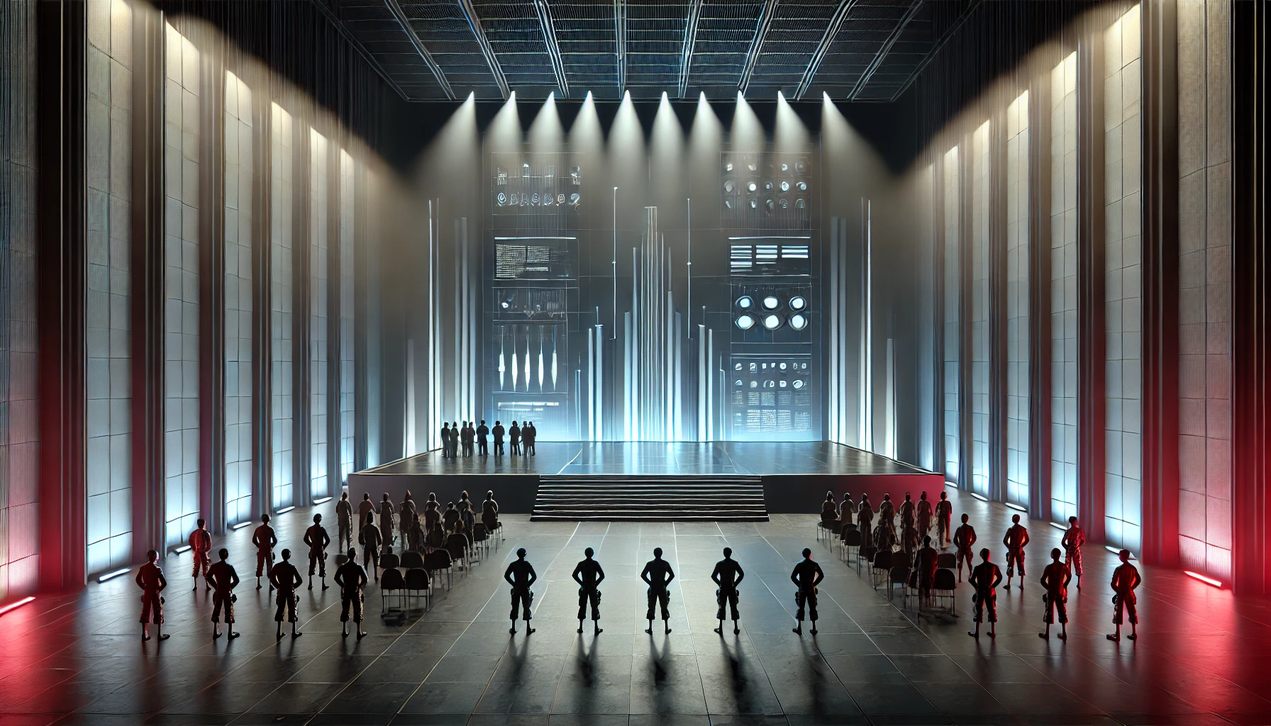 2025 Othello Broadway revival futuristic stage set design Kenny Leon producti