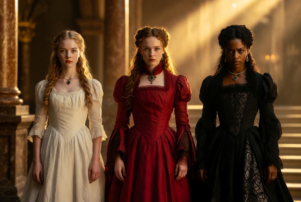 King Lear play three daughters character comparison: Cordelia Goneril Regan