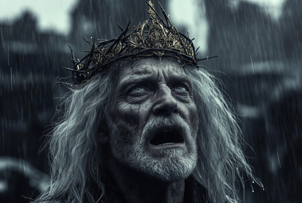 king lear character analysis tragic hero portrait shakespeare