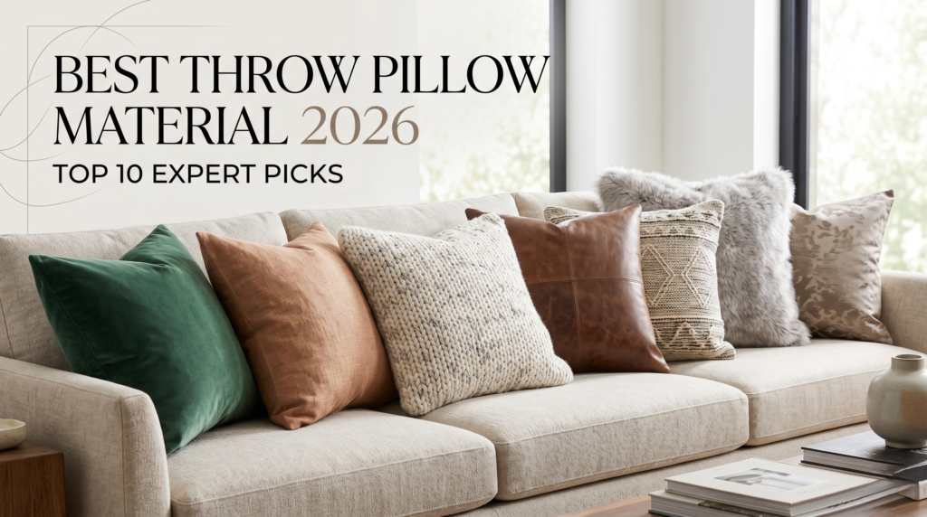 best throw pillow material