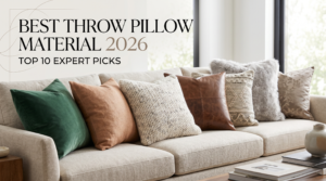 best throw pillow material