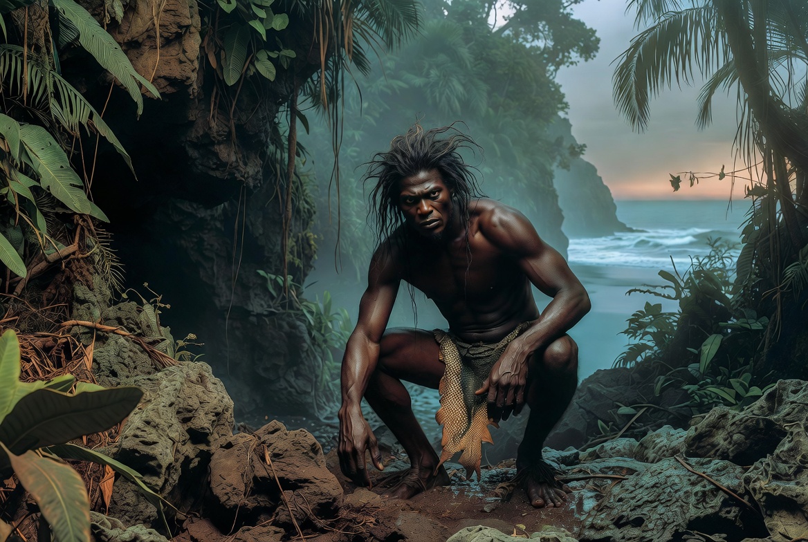 Caliban the savage slave on the island in Shakespeare’s The Tempest Image Suggestion 6