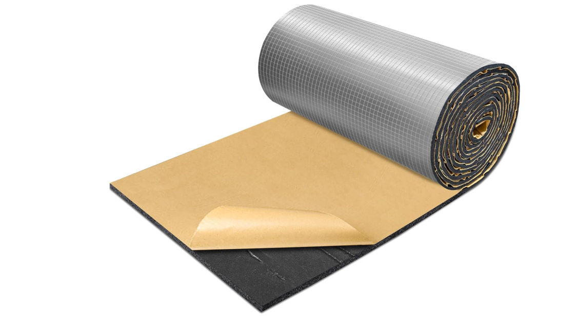 BXI Insulation Foam Roll - 13 x 157 x 0.2 Inch Self-Adhesive Thermal Board, Reflective Aluminum Foil Heat Shield, Waterproof Radiant Barrier Panel for...
