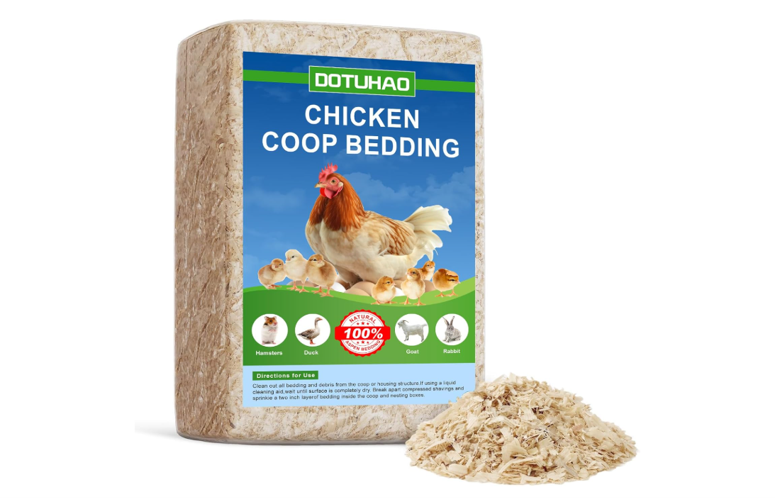 DOTUHAO Pine Shavings | Wood Shavings | Chicken Coop Bedding | All Natural | Chicken Coop | Chicken Bedding | Pet Bedding | Small Animal Bedding | Odor...
