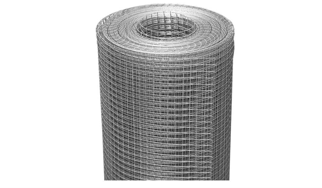 SEBOSS Hardware Cloth 1/2 inch 48 x 100 Ft 19-Gauge, Hot-dip Galvanized After Welding, Chicken Wire Fencing Wire Mesh Roll Rat Wire Gopher Mesh