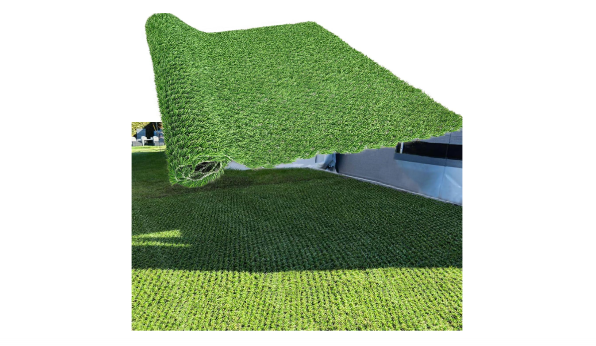 honeypet Outdoor Artificial Grass Turf 3 ft by 4 ft Hybrid Turf Artificial Turf Grass Patch Blends in with Natural Grass for Patio, Balcony, Squares, Garden...