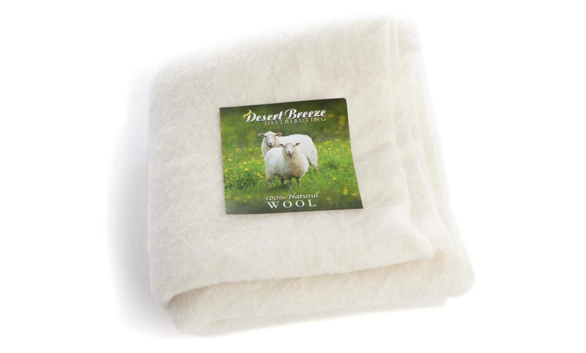 Pure Merino Wool, Extra Fine Pre Felt Fabric for Craft, Needle Felting, Wet Felting, 19 Micron, Natural Ecru Color, 12 x 59 inches 