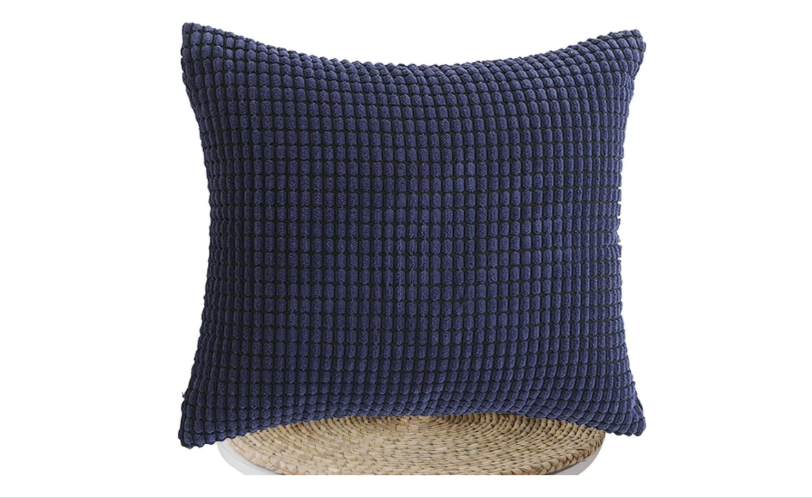 Corduroy Decorative Pillow Covers, Gradient Boho Farmhouse Cases - Super Soft Corn Grain Textured Cushion for Thanksgiving Harvest Home Decor, Couch Sofa... 