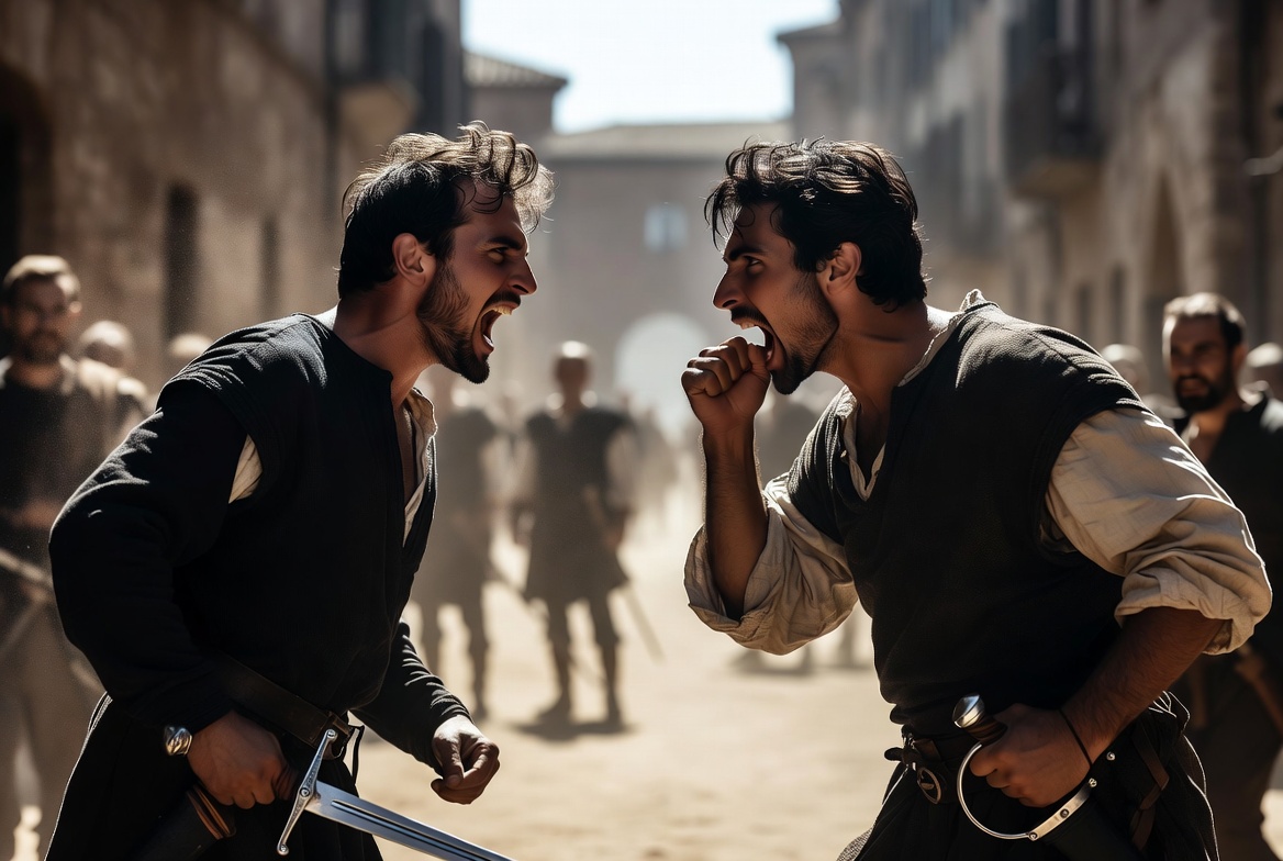 Thumb-biting incident Abraham vs Sampson Capulet servants in Romeo and Juliet opening scene