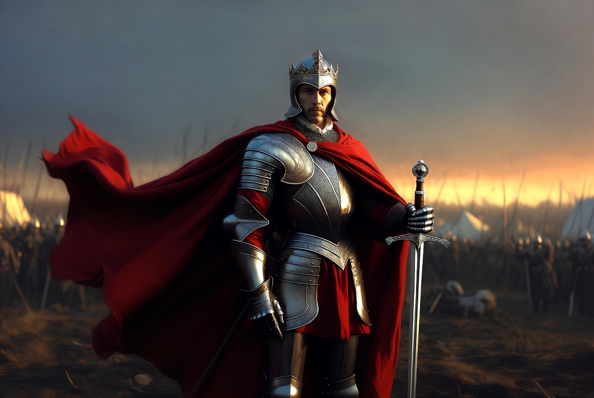 King Henry V warrior king portrait from Shakespeare Henry V play character analysis