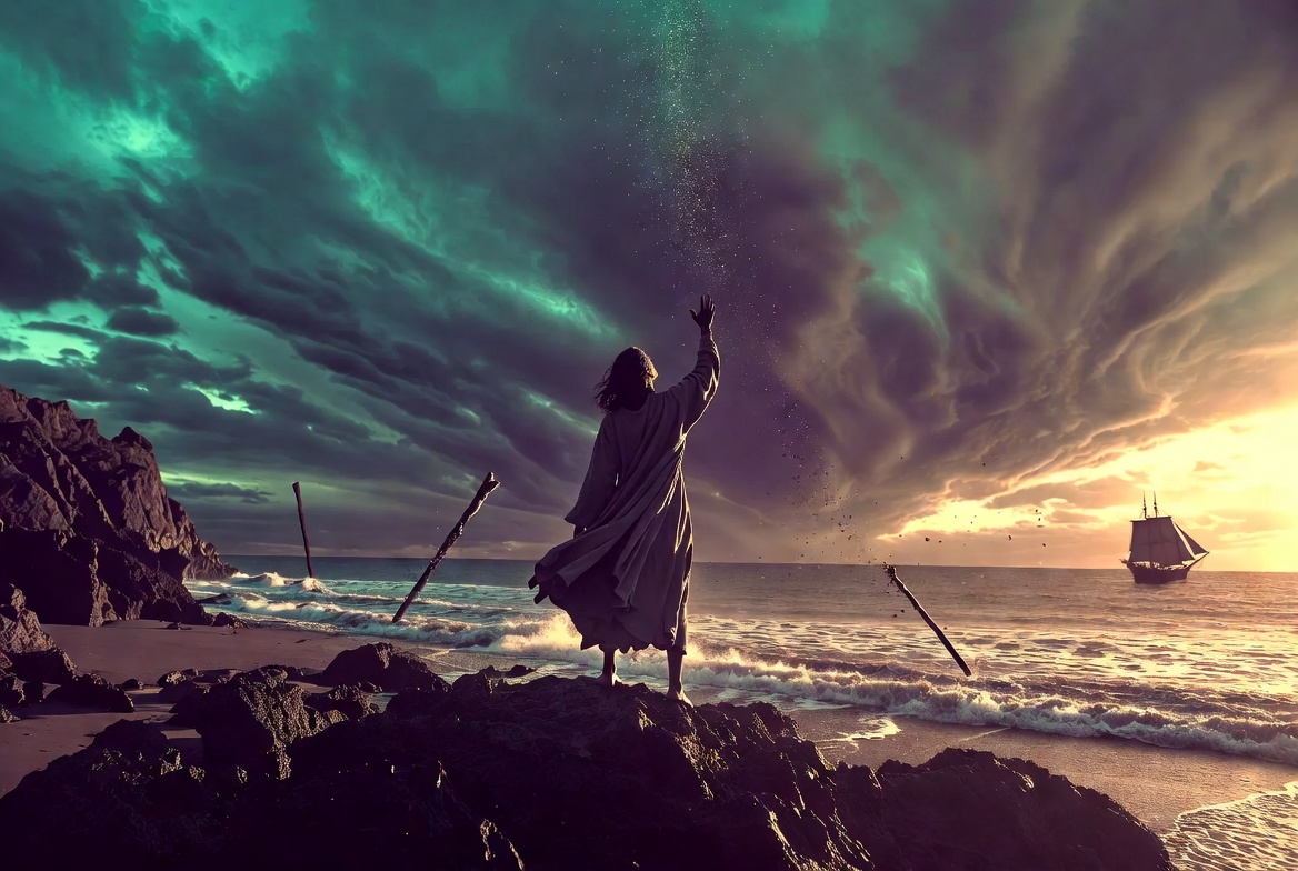 Prospero forgiveness moment from The Tempest representing Ninth Step Promises