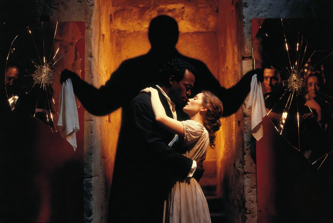 Themes of jealousy race and manipulation visualized in Othello 1995 Shakespeare film