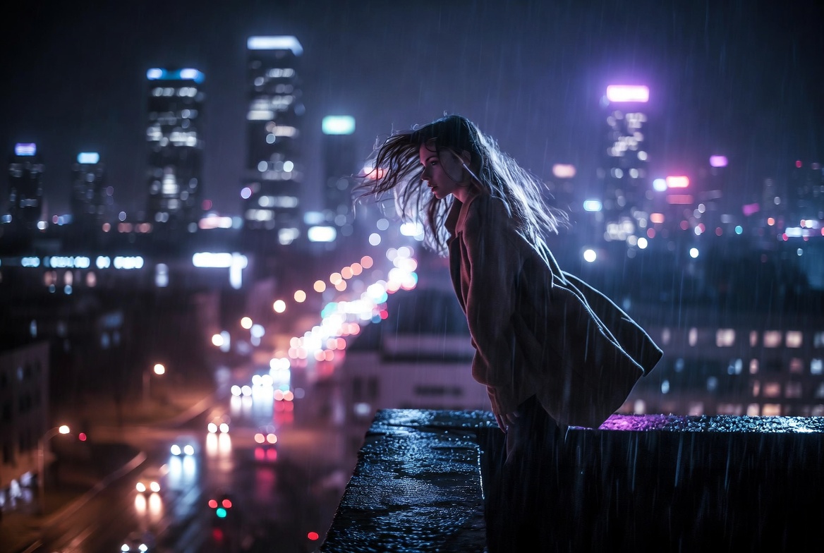 urban hamlet ophelia madness mental health pressure modern city rooftop shakespeare theme