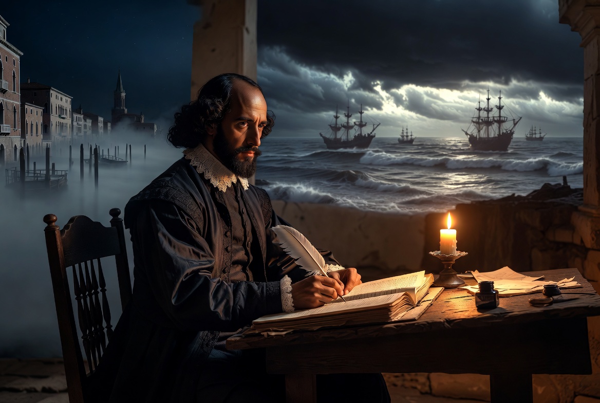 Othello summary historical background Shakespeare Jacobean era Venice Cyprus 1604