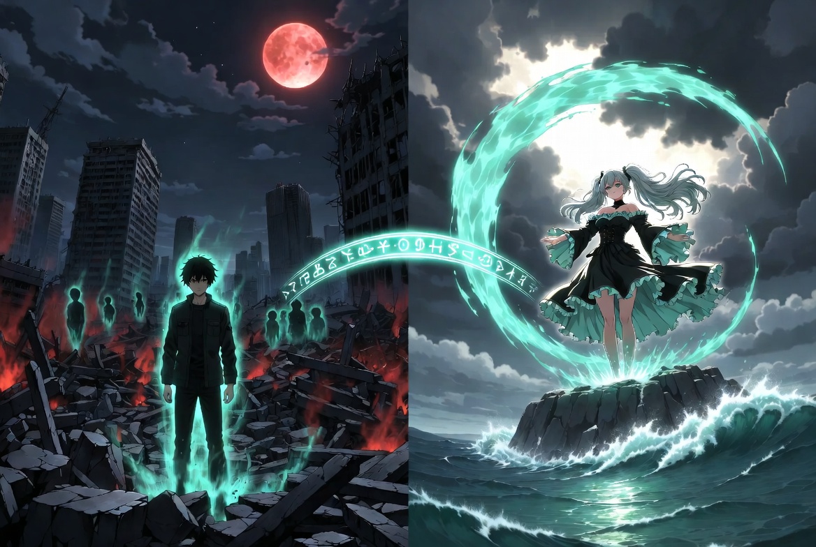 Zetsuen no Tempest plot transition from Hamlet tragedy to Tempest redemption magic island