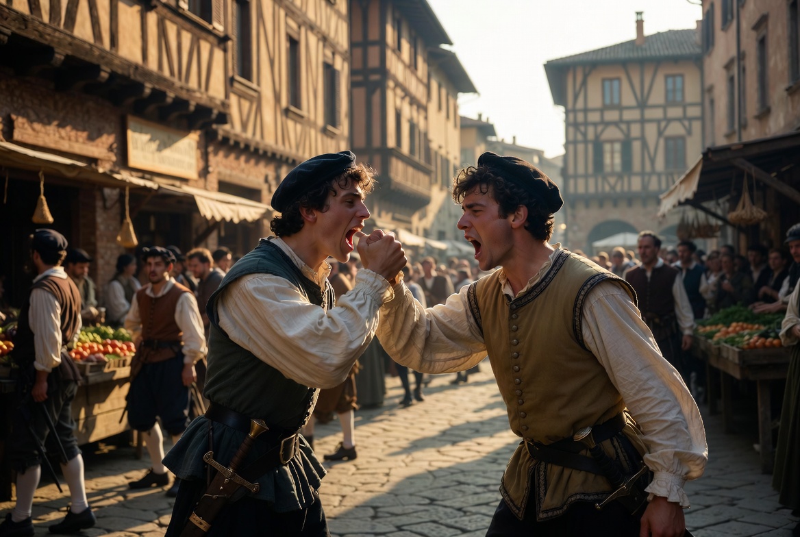 Historical meaning of biting the thumb gesture in Shakespeare’s Romeo and Juliet Elizabethan era