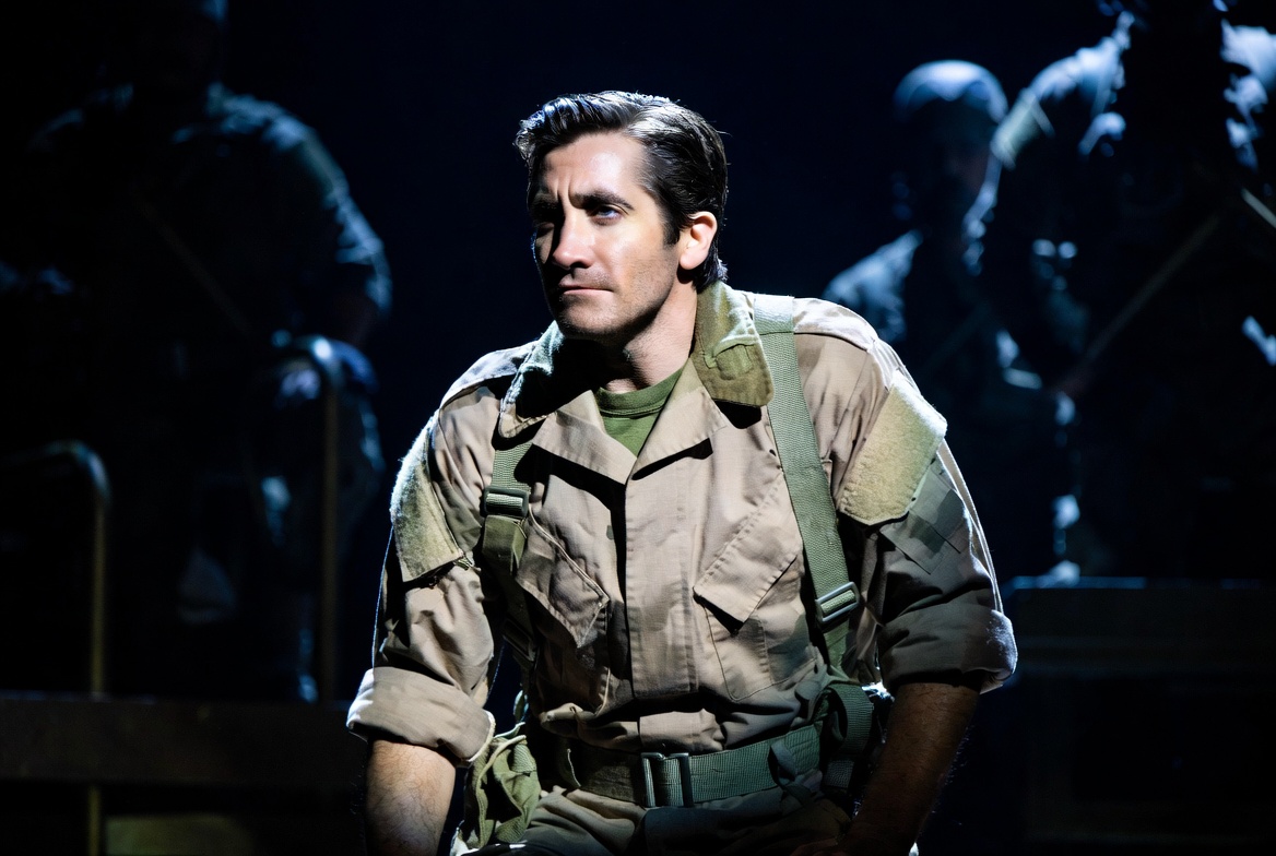 Jake Gyllenhaal as Iago 2025 Broadway soliloquy performance still