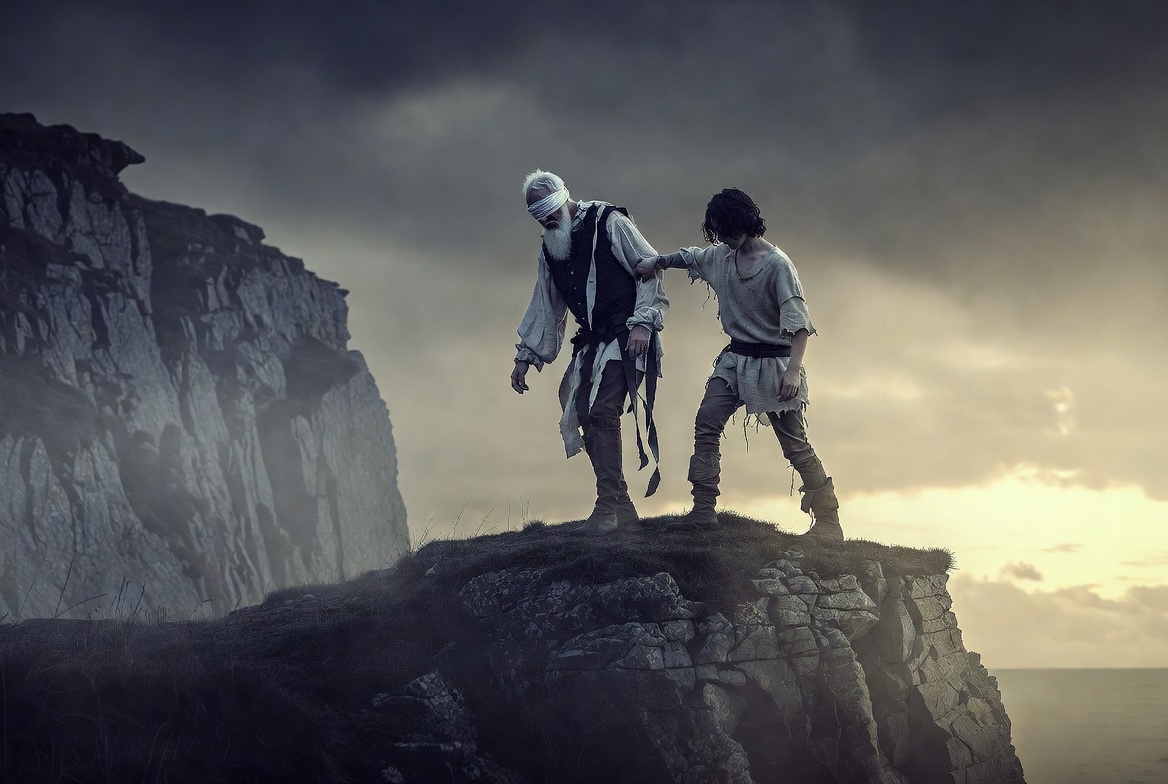 King Lear drama themes of blindness illustrated by Gloucester and Edgar in Shakespeare’s tragedy