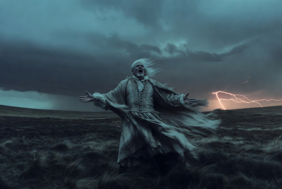 King Lear characterisation: Betrayed king raging on the heath in Shakespeare’s tragic storm scene
