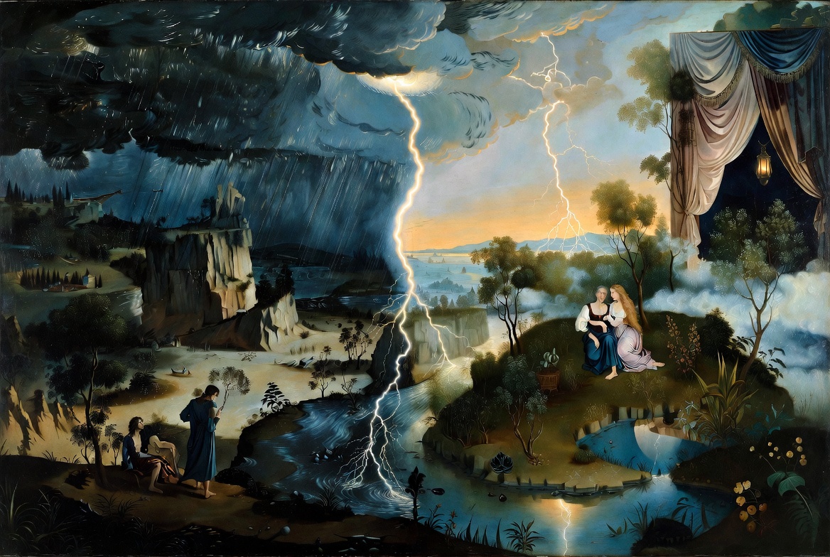 Comparison Giorgione The Tempest and Shakespeare The Tempest