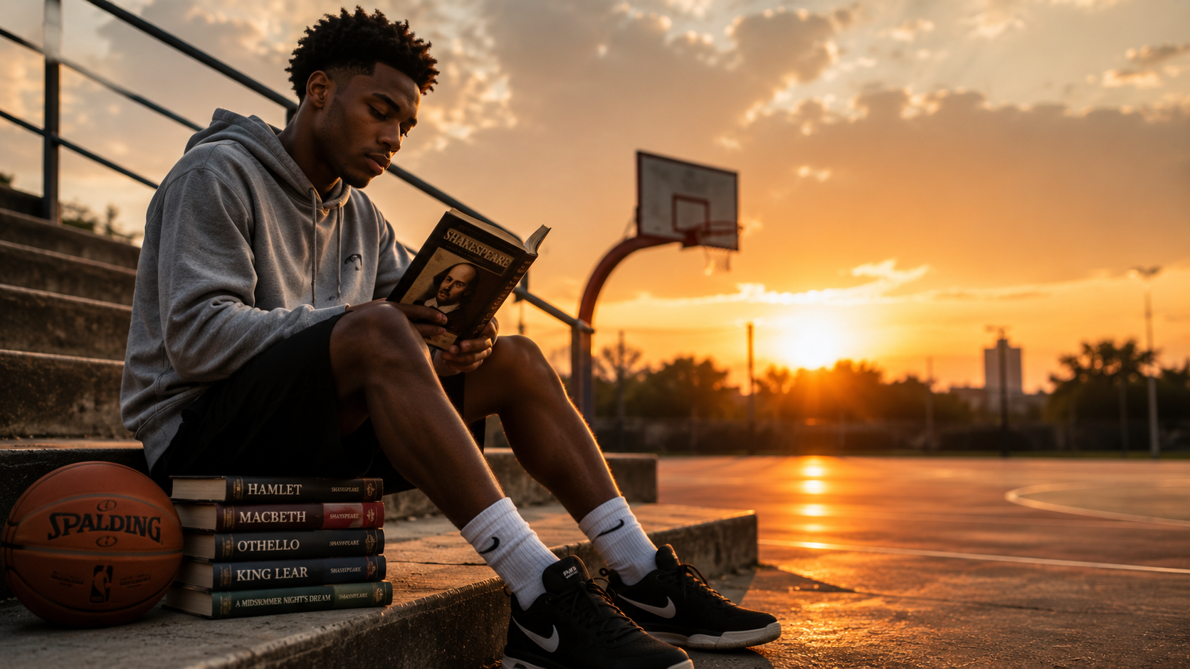 Literature and basketball inspiration for young athletes