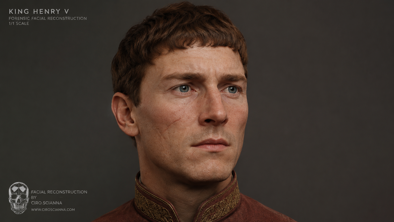 Modern forensic reconstruction of King Henry V face