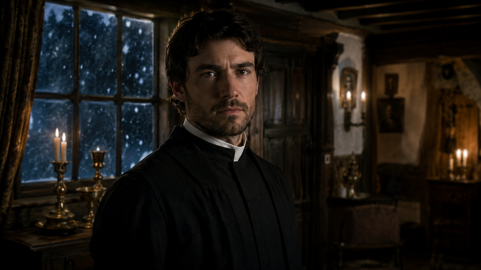 Robert Southwell portrait as Elizabethan Jesuit priest