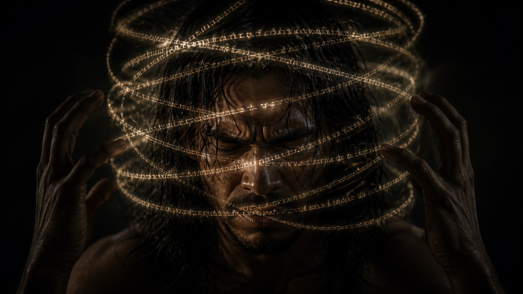 Caliban trapped by language as a tool of colonial control