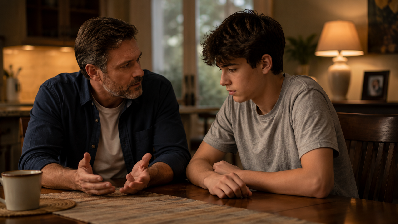 Parent discussing legal relationship boundaries with teenager in Florida