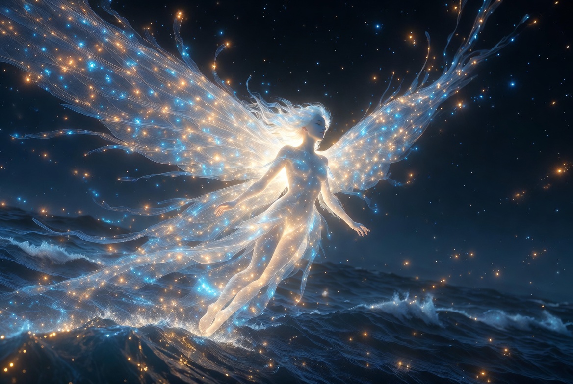 Ariel the airy spirit from The Tempest Shakespeare play