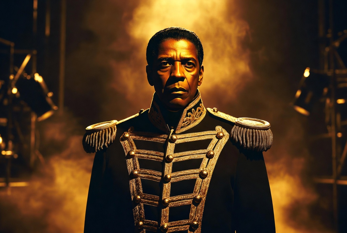 Denzel Washington performing as Othello on Broadway