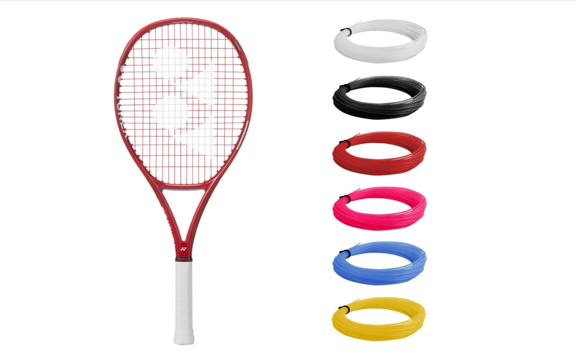 Yonex Vcore Junior 26 Inch Ruby Red Tennis Racquet (8th Gen) – Custom Stringing in Your Choice of Color