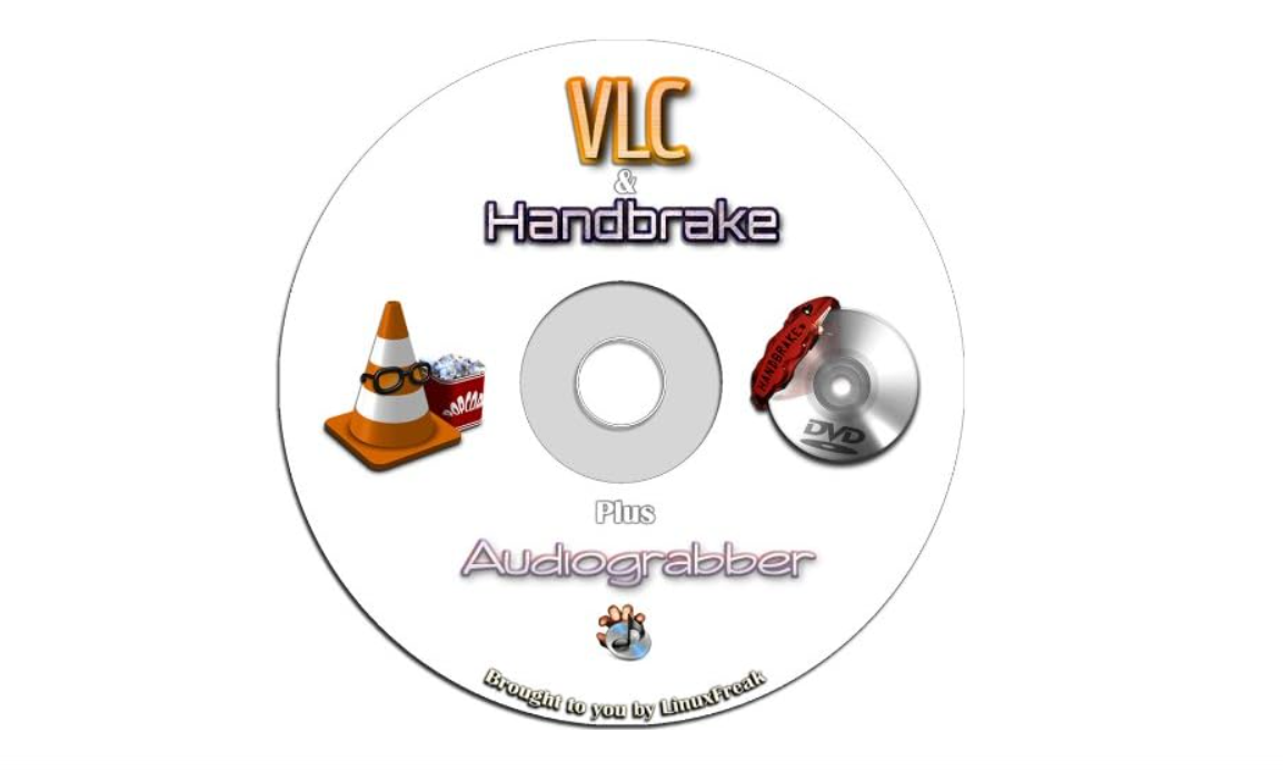 VLC Media Player - Plays DVD, CD, MP3, Almost All Media Files. Includes Handbrake DVD Ripping Software. 