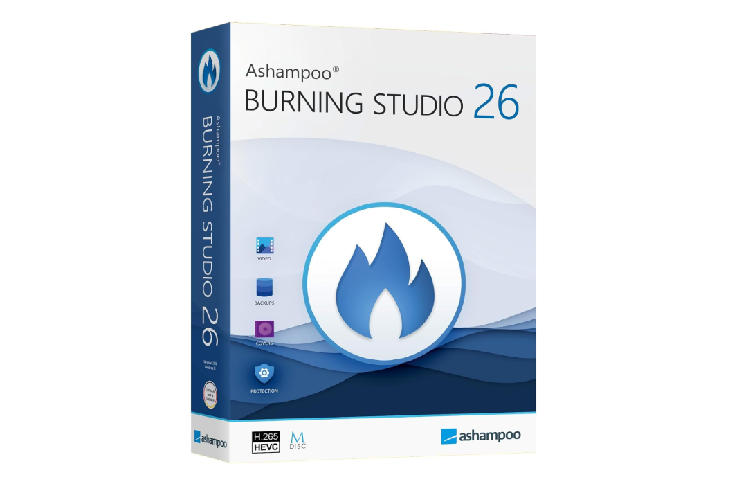 Burning Studio 26 - Burn, copy, save - the multimedia all-rounder - burning software - create covers, inlays, disk labels for Win 11, 10 