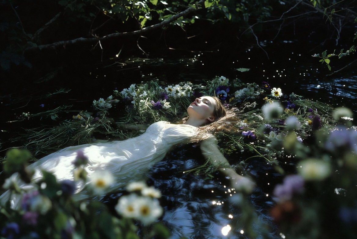 Ophelia’s madness and flower scene in Hamlet Act 4