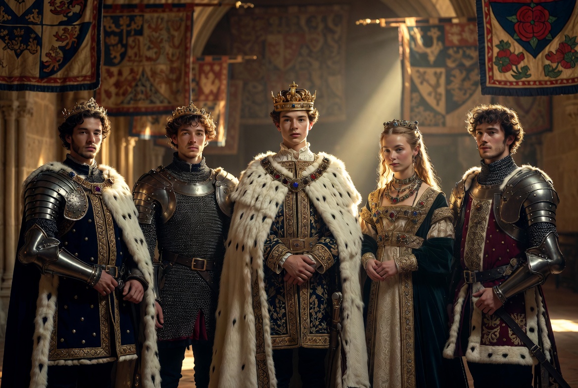 Henry V and his royal siblings historical family portrait Lancastrian dynasty