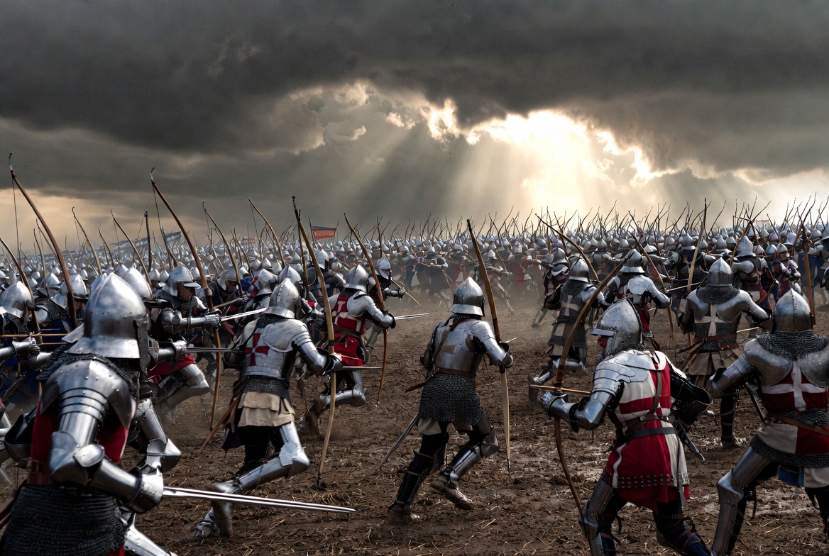 Battle of Agincourt Henry V and his brothers historical warfare