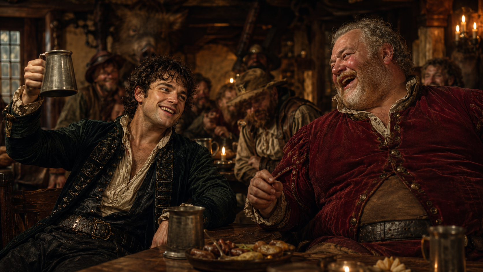 Prince Hal and Falstaff in the Boar’s Head Tavern Henry IV Part 1