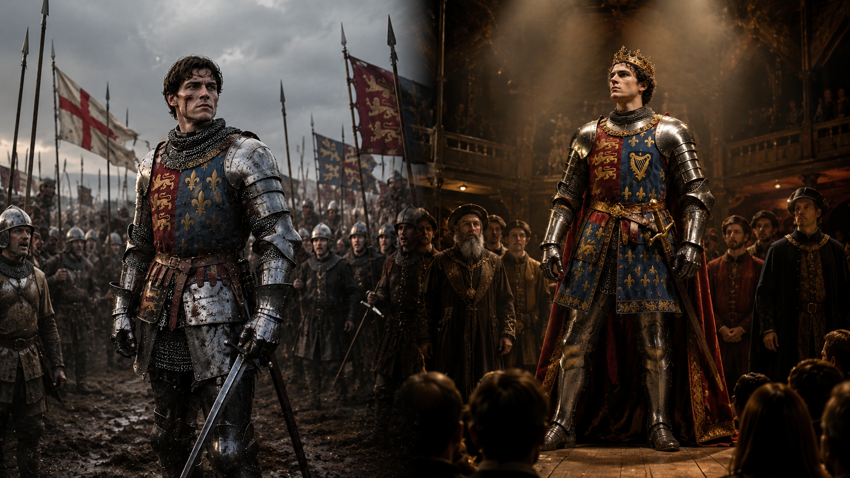 Historical King Henry V vs Shakespeare theatrical portrayal comparison
