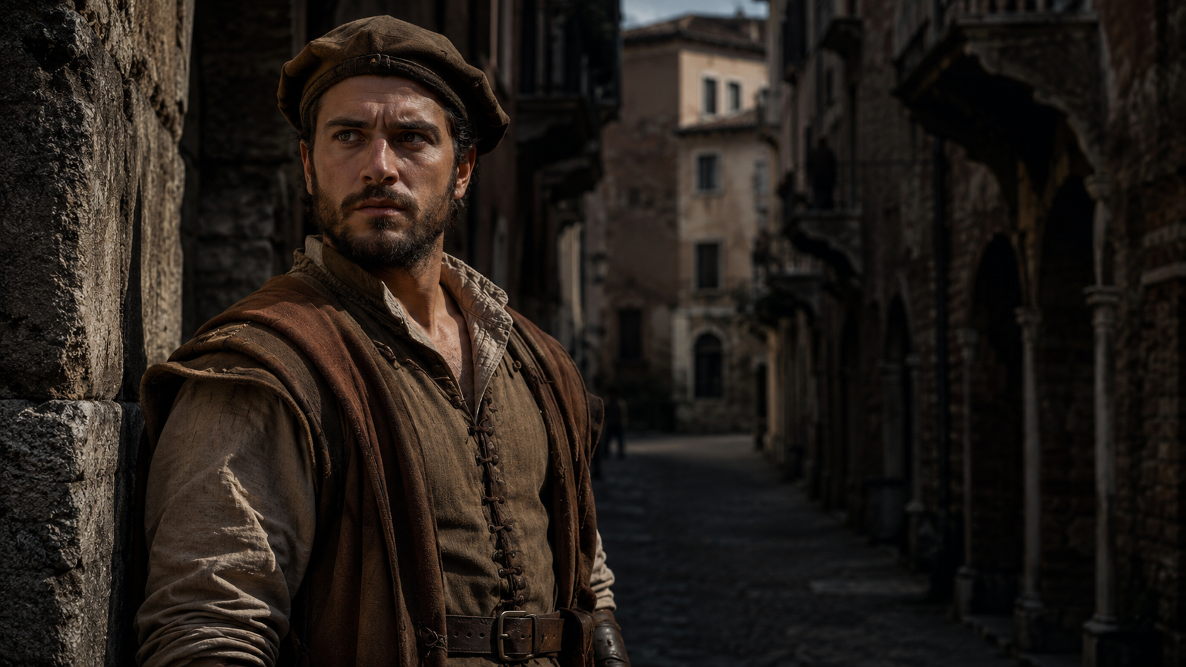 Abram, Montague servant in Romeo and Juliet, historical character portrait