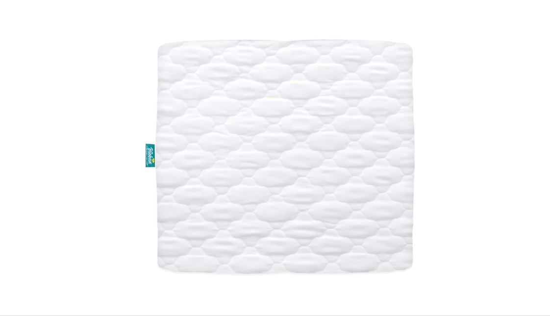 Playard Mattress Cover -for Square Play Yard, Perfect for New Room2 / TotBloc Portable Playard, Waterproof, Ultra Soft, Fitted Playpen Mattress Cover, White