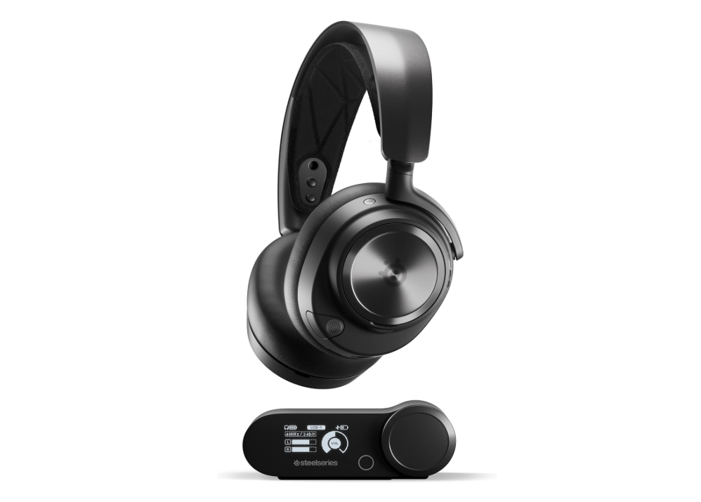 SteelSeries Arctis Nova Pro Wireless Multi-System Gaming Headset - Premium Hi-Fi Drivers - Active Noise Cancellation - Infinity Power System - ClearCast Mic... 