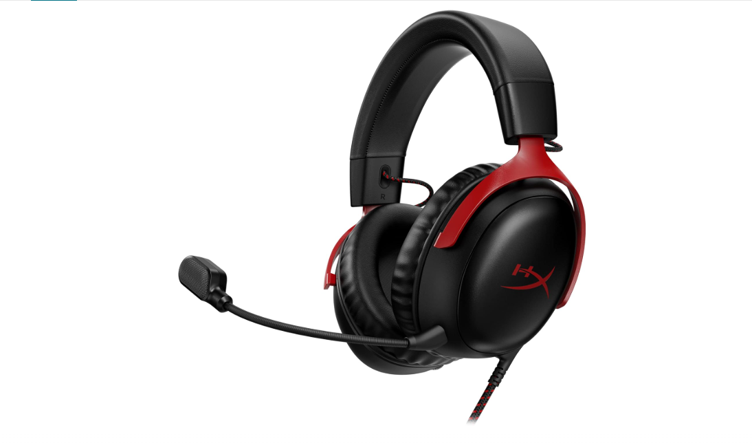 HyperX Cloud III – Wired Gaming Headset, PC, PS5, Xbox Series X|S, Angled 53mm Drivers, DTS Spatial Audio, Memory Foam, Durable Frame, Ultra-Clear 10mm Mic,... 