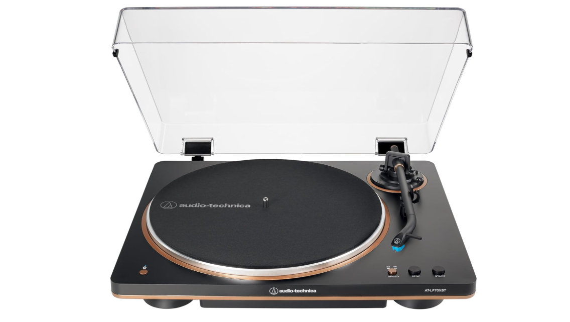 Audio-Technica AT-LP70XBT Wireless Turntable (Black/Bronze)