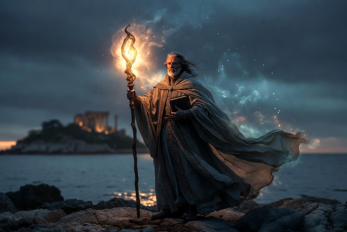 Prospero The Tempest Shakespeare sorcerer portrait