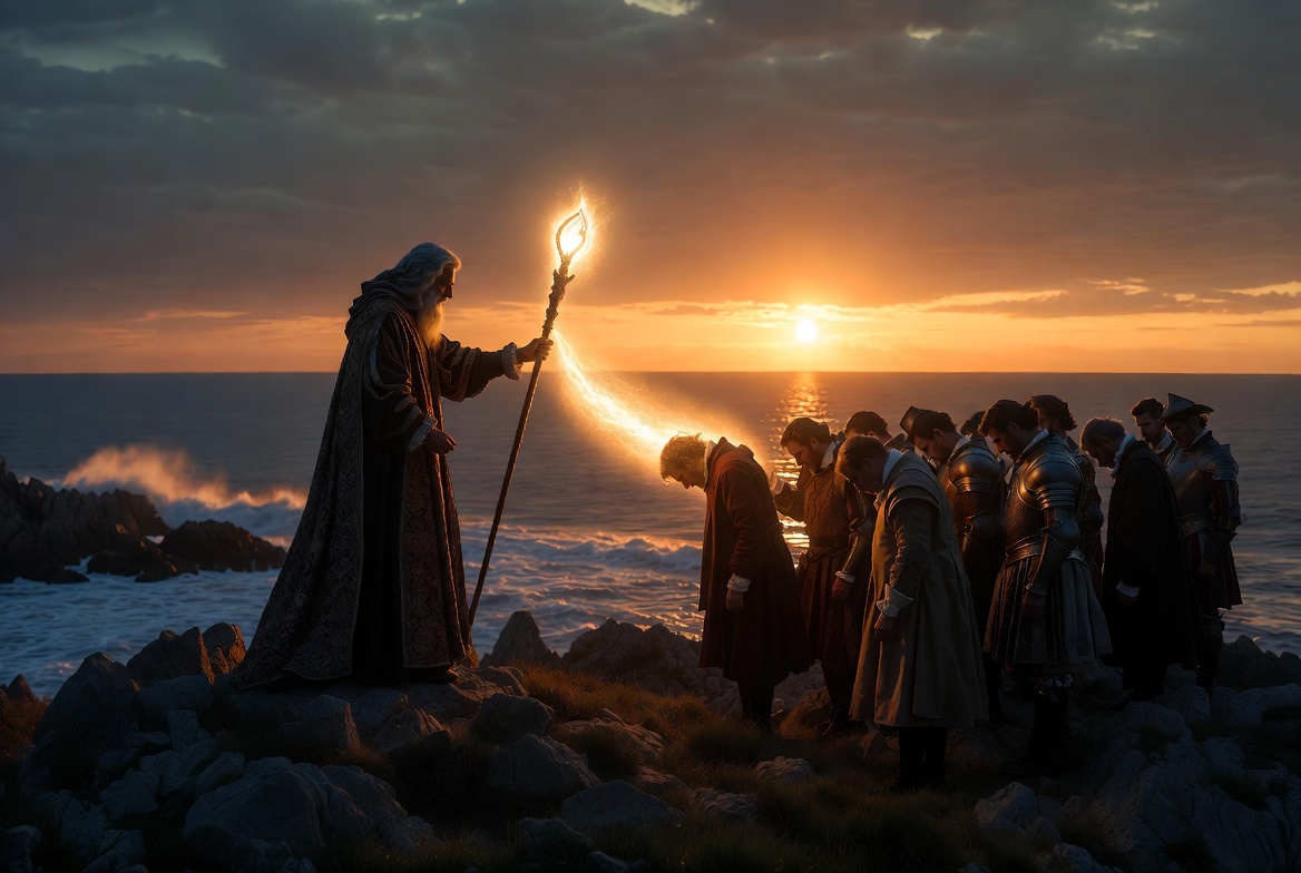 The Tempest forgiveness scene Prospero renouncing magic