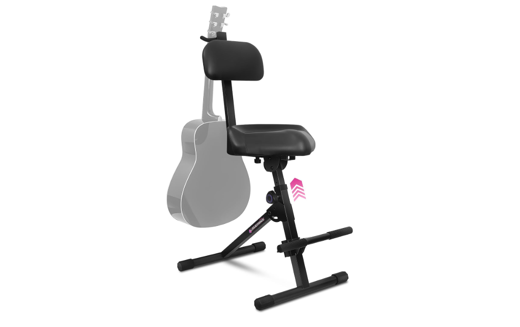 Liquid Stands Guitar Stool, Adjustable Piano Stool - Professional Musician Drum Throne with Backrest - Guitar Seat Drum Seat, Musician Stool, Chair, Guitar...