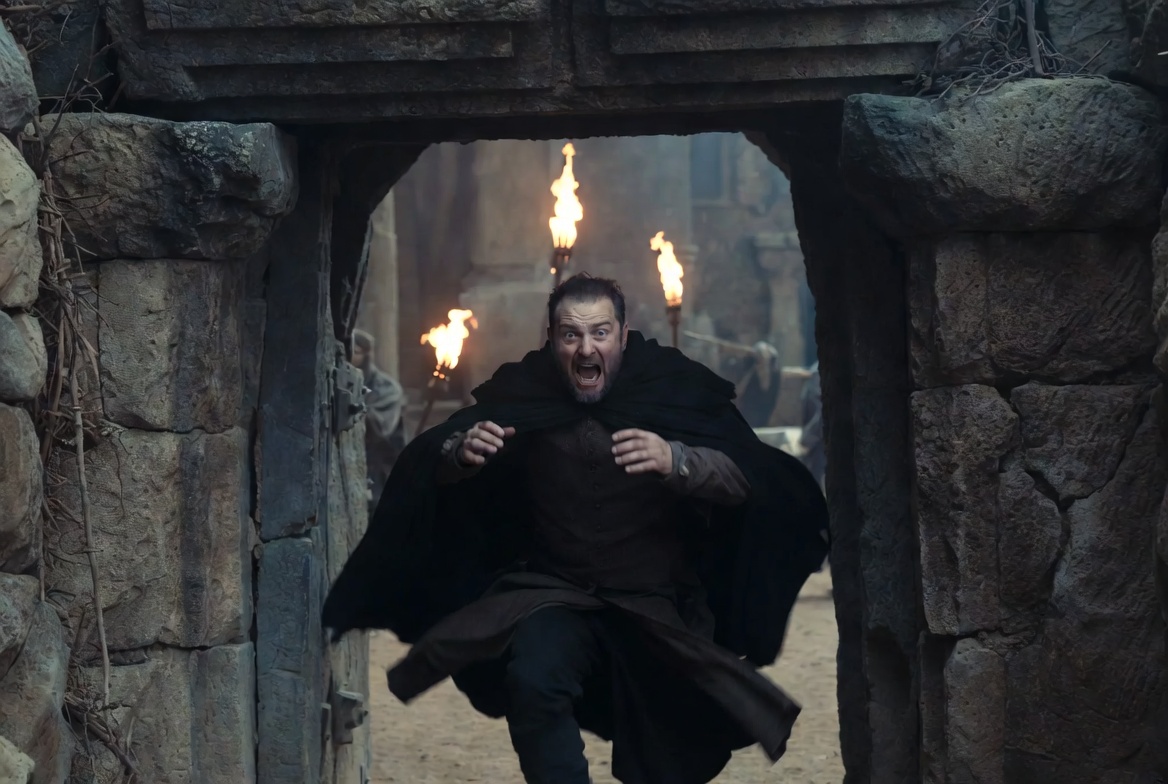 Macduff's reaction of horror and shock upon discovering King Duncan's body in Macbeth's castle.